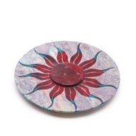Räucherstäbchenhalter aus Speckstein, 10 cm, Sonnenblume (Halter für 5 Stäbchen)