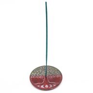Räucherstäbchenhalter aus Speckstein, 10 cm, Baum des Lebens