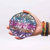 Räucherstäbchenhalter aus Speckstein, 12 cm, 6 Glückselefanten