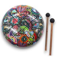 Happy-Trommel, mehrfarbig, OM – 18 cm