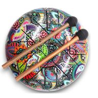 Happy-Trommel, mehrfarbig, OM – 18 cm
