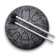 Happy-Trommel mit Om-Mandala-Gravur – 16 cm