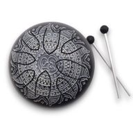 Happy-Trommel mit Om-Mandala-Gravur – 16 cm