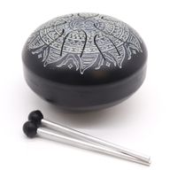 Happy-Trommel mit Om-Mandala-Gravur – 16 cm