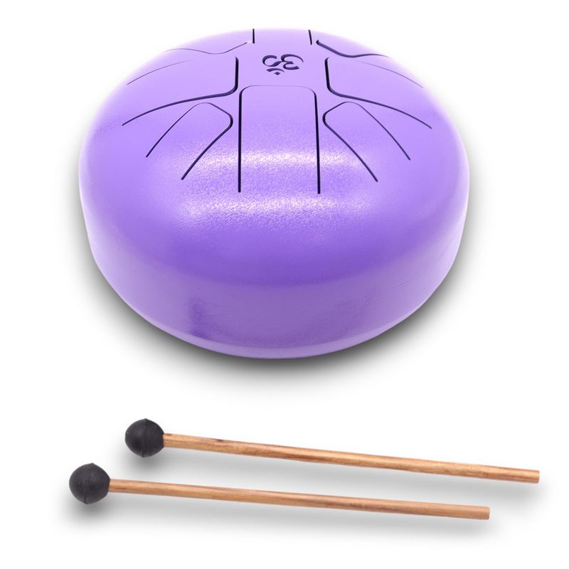 Med Happy Trommel Om Violett - 22x16cm