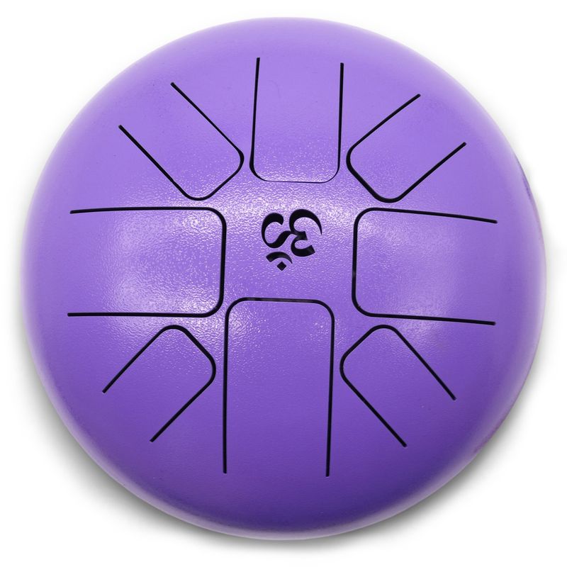Med Happy Trommel Om Violett - 22x16cm