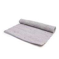 Mittlerer indischer handgewebter Baumwollteppich – 90 x 150 cm – Grau