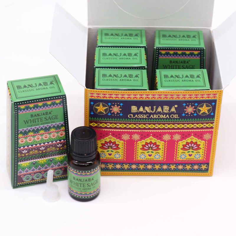 Banjara Indisches Duftöl 10ml - Weißer Salbei