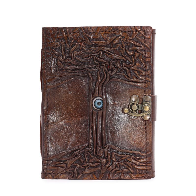 Black Tan-Buch – Dekor „Böser Blick“ – 160 Seiten mit Büttenrand – 17 x 12,5 cm