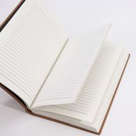 Schwarzes, hellbraunes Notizbuch für den Alltag – 100 linierte Seiten – 20 x 15 cm