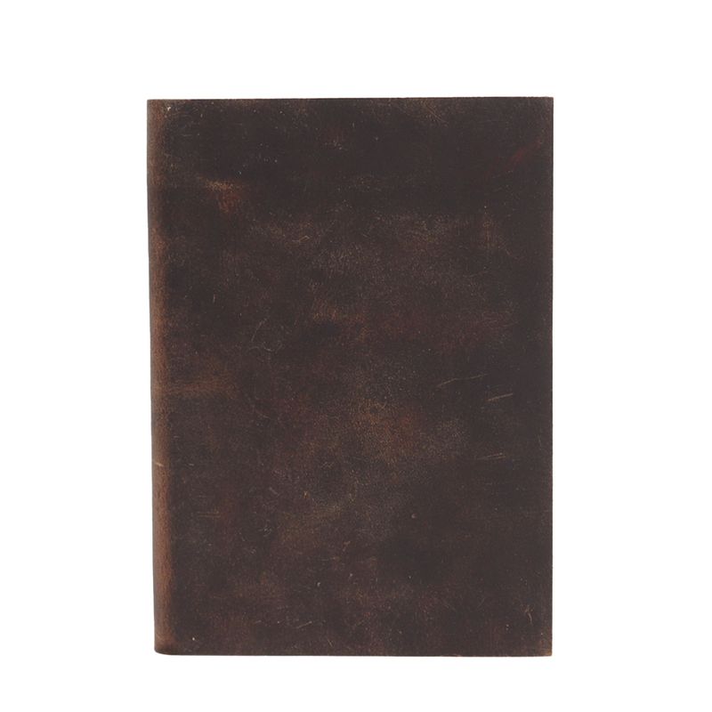Schwarzes, hellbraunes Notizbuch für den Alltag – 100 linierte Seiten – 18 x 13 cm