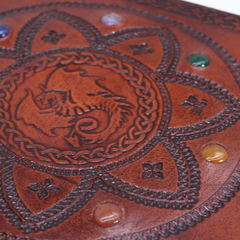 Riesiges Grabbuch - Chakra Steine ​​Drachen Mandala 100 Seiten - 25x34cm