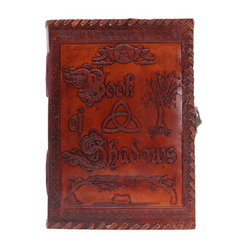 Großes Buch der Schatten - Dunkelbraun - 200 Seiten mit Büttenrand - 25 x 18 x 3 cm