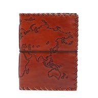 Reisetagebuch mit Umschlag - Hellbraun - 96 Seiten - 17x13cm