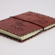 Reisetagebuch mit Umschlag - Hellbraun - 96 Seiten - 17x13cm