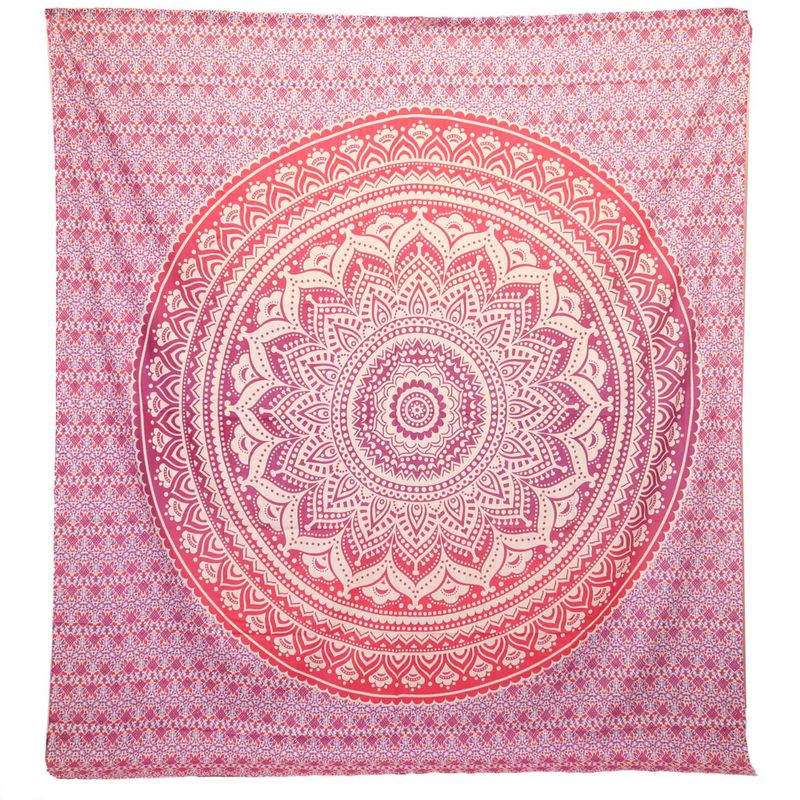 Wandbehang / Strandtuch - Umrao Mandala - Lila