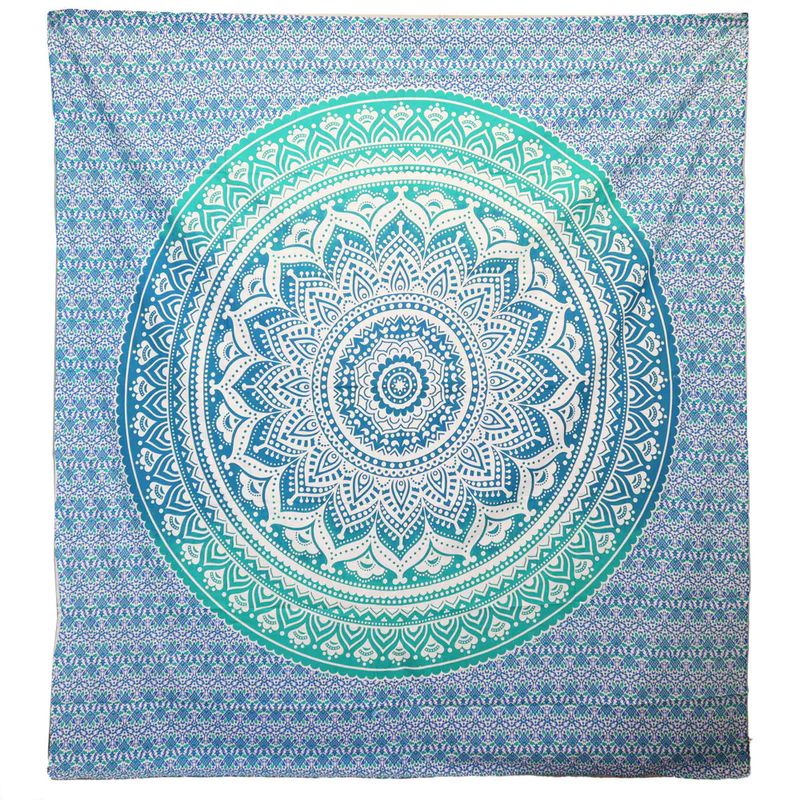 Wandbehang / Strandtuch - Umrao Mandala - Grün