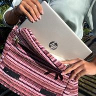 Weiche Banjar Laptoptasche - Zartrosa