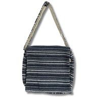 Weiche Banjar Laptoptasche - Blaue Streifen