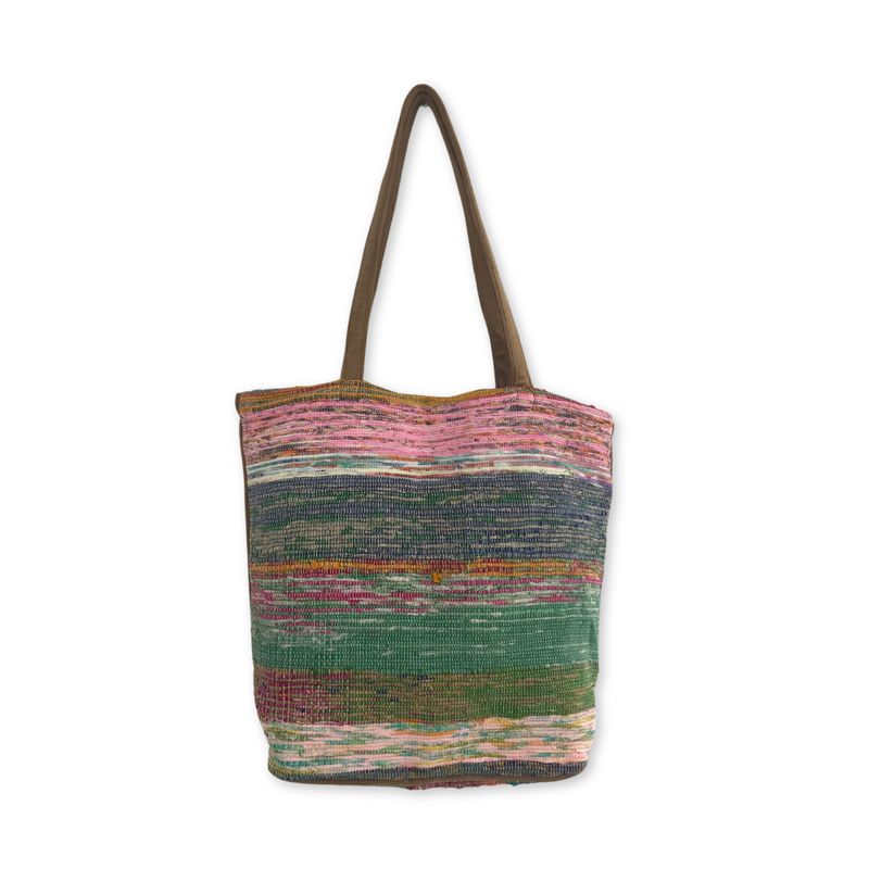 Recycelte große Teppichtasche – Shades of Dusk