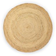 Großer, runder, weicher Juteteppich, 150 cm