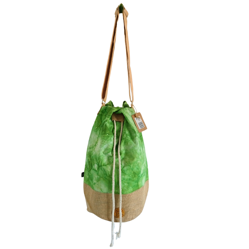 Ganz natürlicher Rucksack - Grün Stonewash - Lebensbaum
