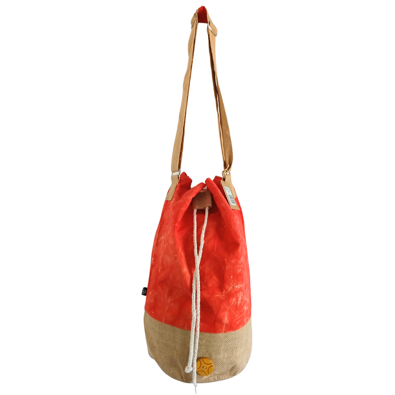 Ganz natürlicher Rucksack - Orange Stonewash - Namaste Hand