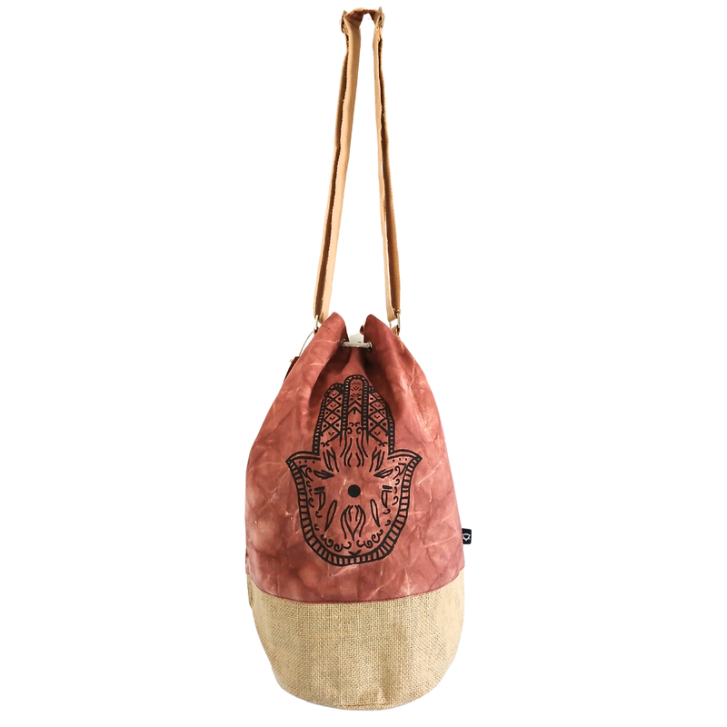 Ganz natürlicher Rucksack - Terrakotta-Stonewash - Hamsa