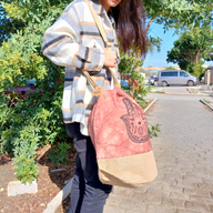 Ganz natürlicher Rucksack - Terrakotta-Stonewash - Hamsa