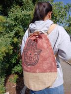 Ganz natürlicher Rucksack - Terrakotta-Stonewash - Hamsa