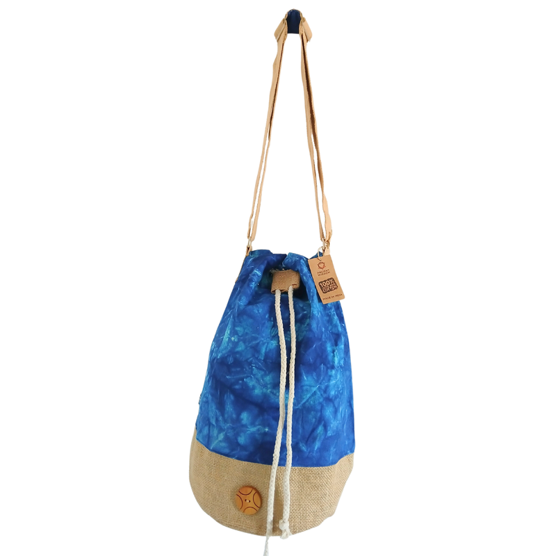 Ganz natürlicher Rucksack - Blue Stonewash - Mandala