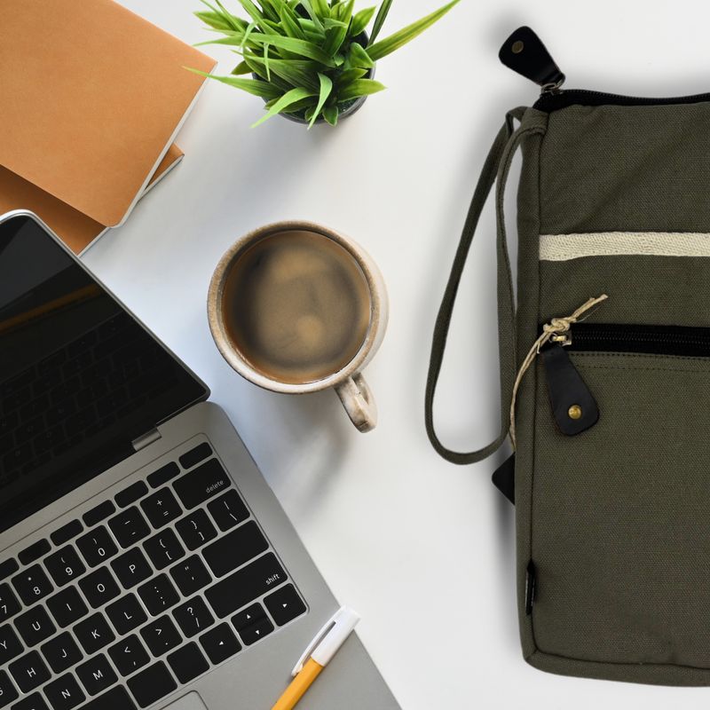 Hop Hare Canvas Große Laptoptasche - Olivgrün