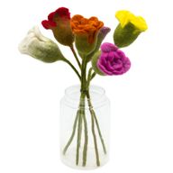 Filzblumen - Rosen (verschiedene Farben)