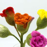 Filzblumen - Rosen (verschiedene Farben)