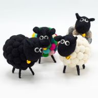 Kleines Filzschaf - Mehrfarbig