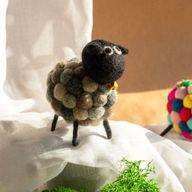 Kleines Filzschaf - Mehrfarbig