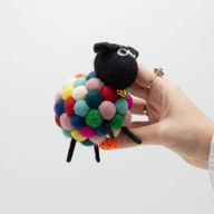Kleines Filzschaf - Mehrfarbig