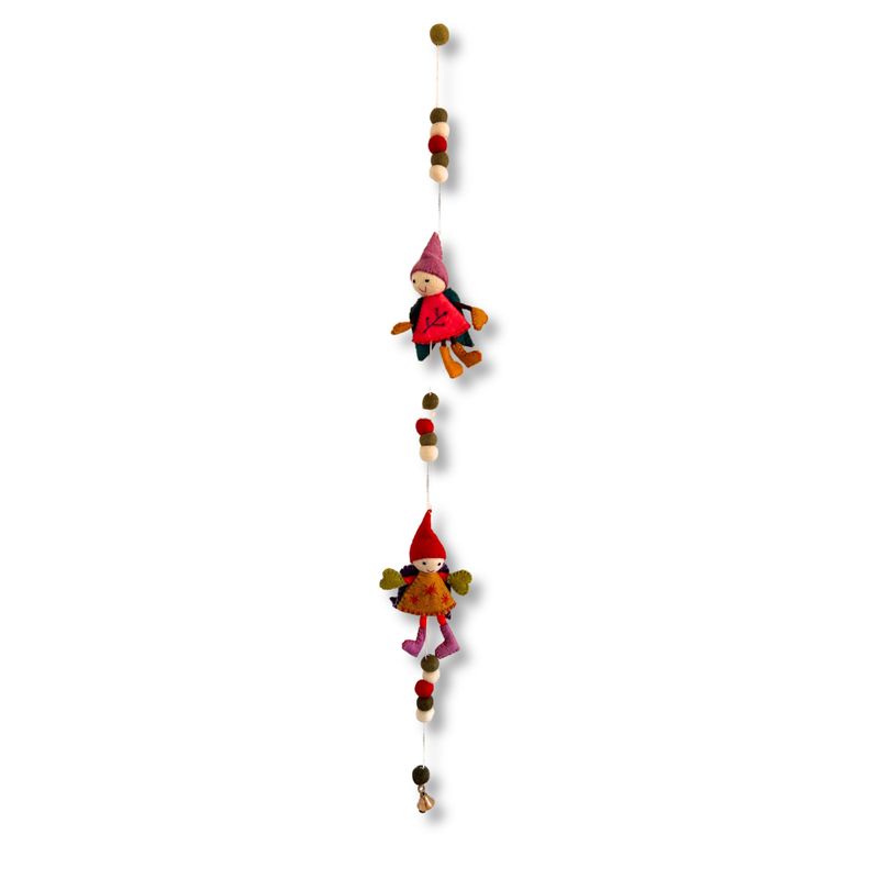 Wandbehang aus Filz - Feenengel