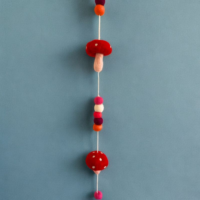 Filz-Wandbehang - Rote Pilze