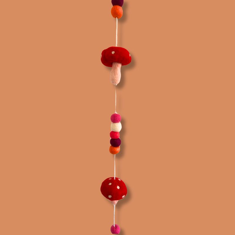 Filz-Wandbehang - Rote Pilze
