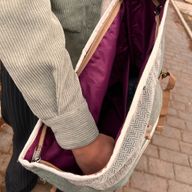 Trekking-Rollrucksack aus Hanf - Salbei