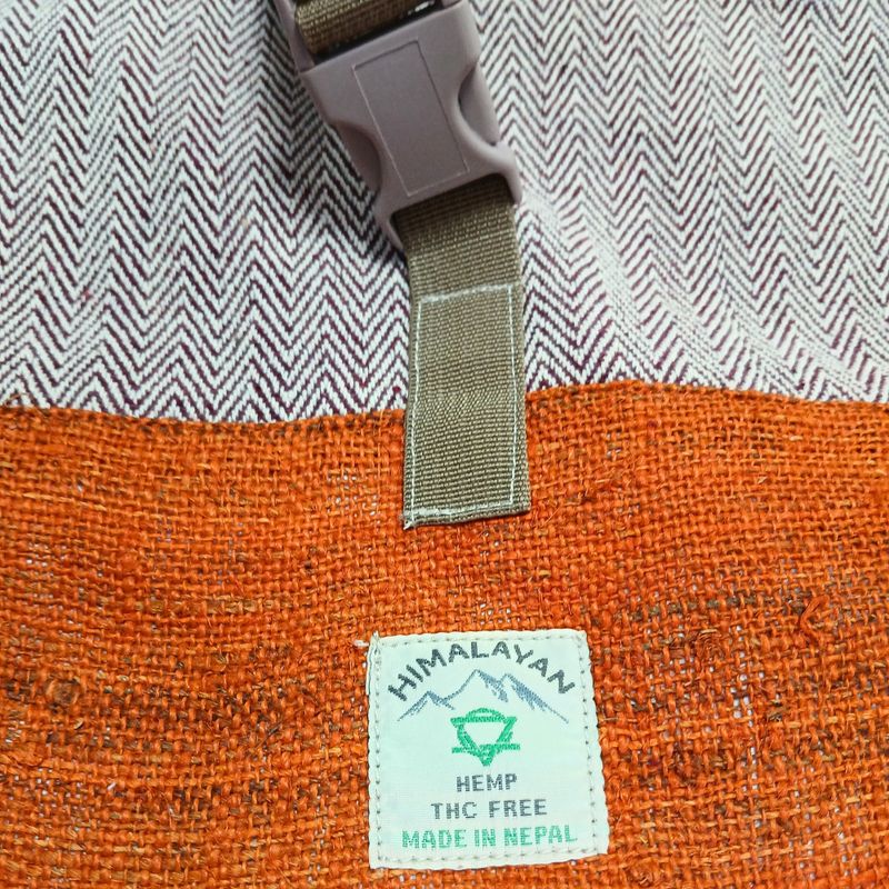 Hanf Trekking-Rollrucksack - Sunset Orange
