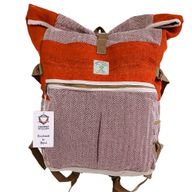 Hanf Trekking-Rollrucksack - Sunset Orange