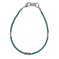 Nepalesisches Armband mit extrafeinen Edelsteinen – Türkis und Tropfenform