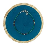 Nepalesisches Armband mit extrafeinen Edelsteinen – Türkis und Stein
