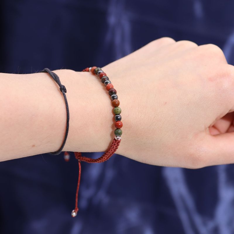 Sternzeichen-Kristallkerze mit Edelsteinarmband - Widder