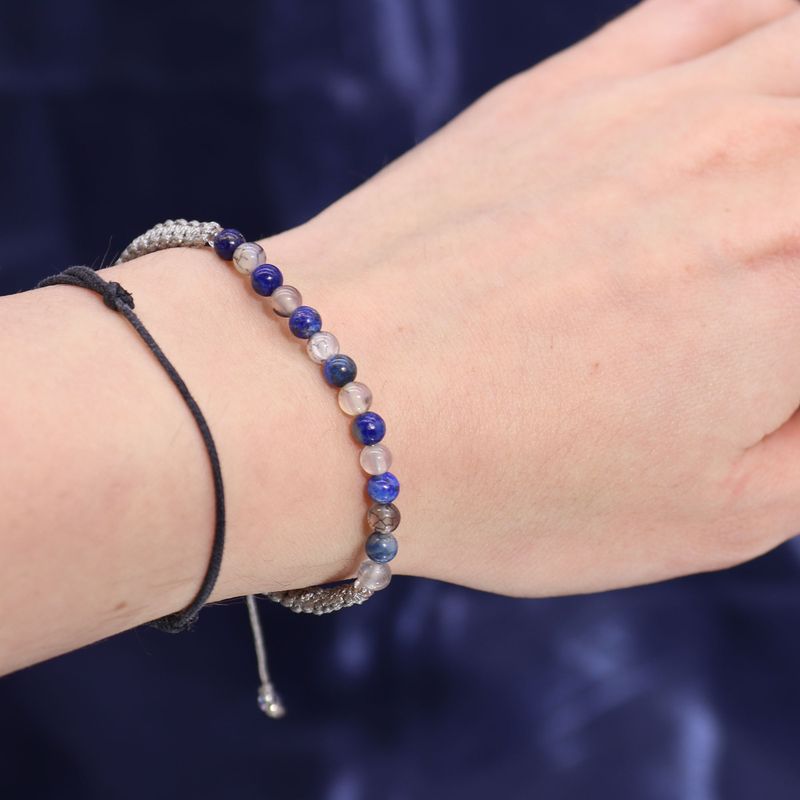 Sternzeichen-Kristallkerze mit Edelsteinarmband - Stier