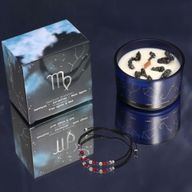 Sternzeichen-Kristallkerze mit Edelsteinarmband - Starter