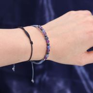 Sternzeichen-Kristallkerze mit Edelsteinarmband - Schütze