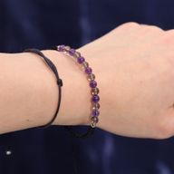 Sternzeichen-Kristallkerze mit Edelsteinarmband - Steinbock